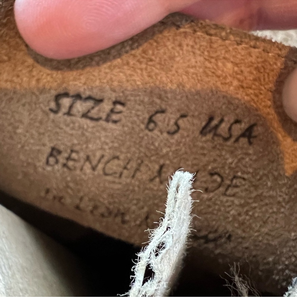 BED|STU Distressed Black and Brown Leather Turn-mid calf Moto Boots - Picture 6 of 6